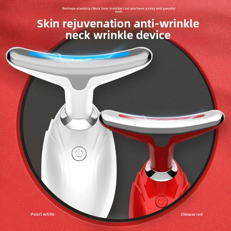 Red Light Facial and Neck Beauty Device with Ion Introduction