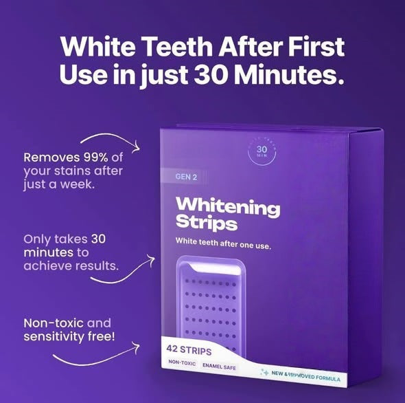 Purple Teeth Whitening Strips