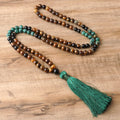 Beaded tassel necklace