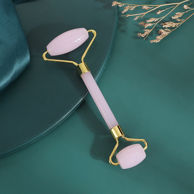 Double Head Jade Facial Roller and Gua Sha Massage Tool
