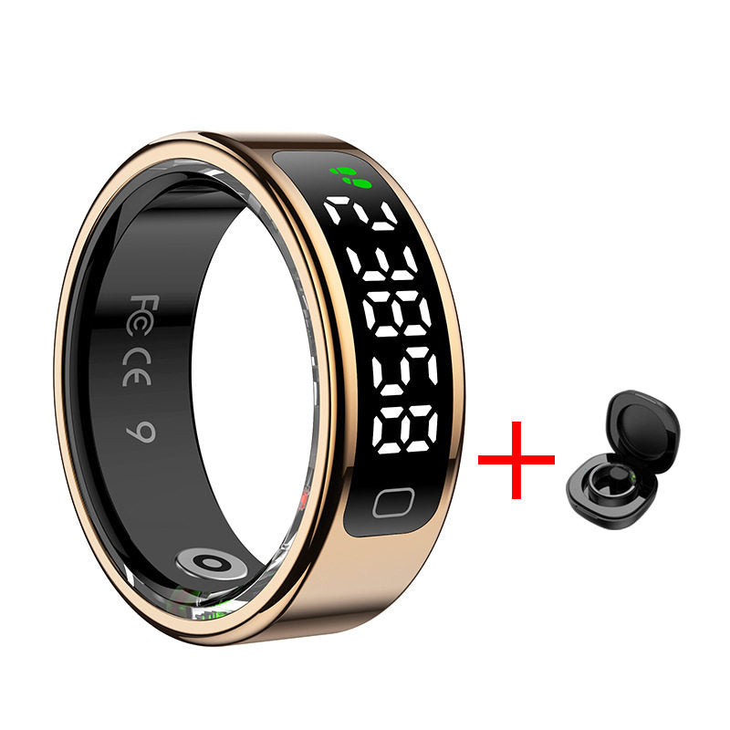 Smart Health Monitoring Ring with Charging Case