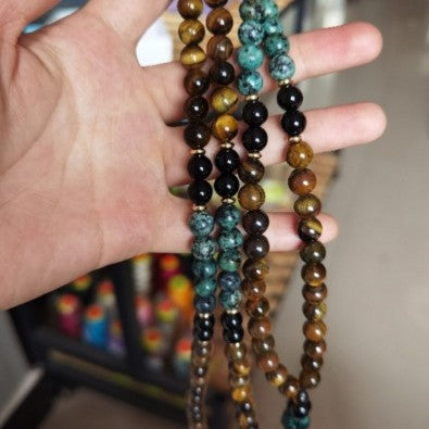Beaded tassel necklace