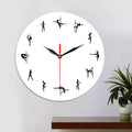 Steel pipe dance wall clock