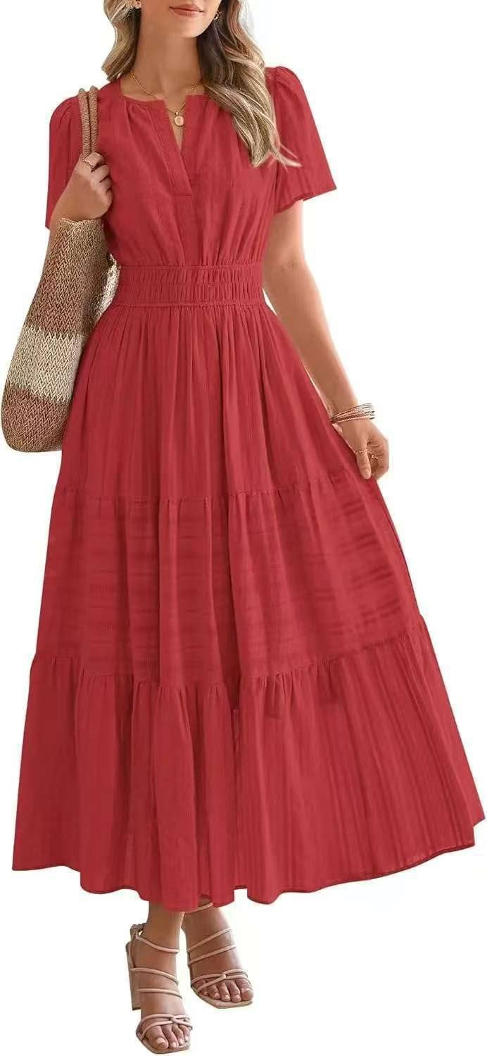 Puff-sleeve dress