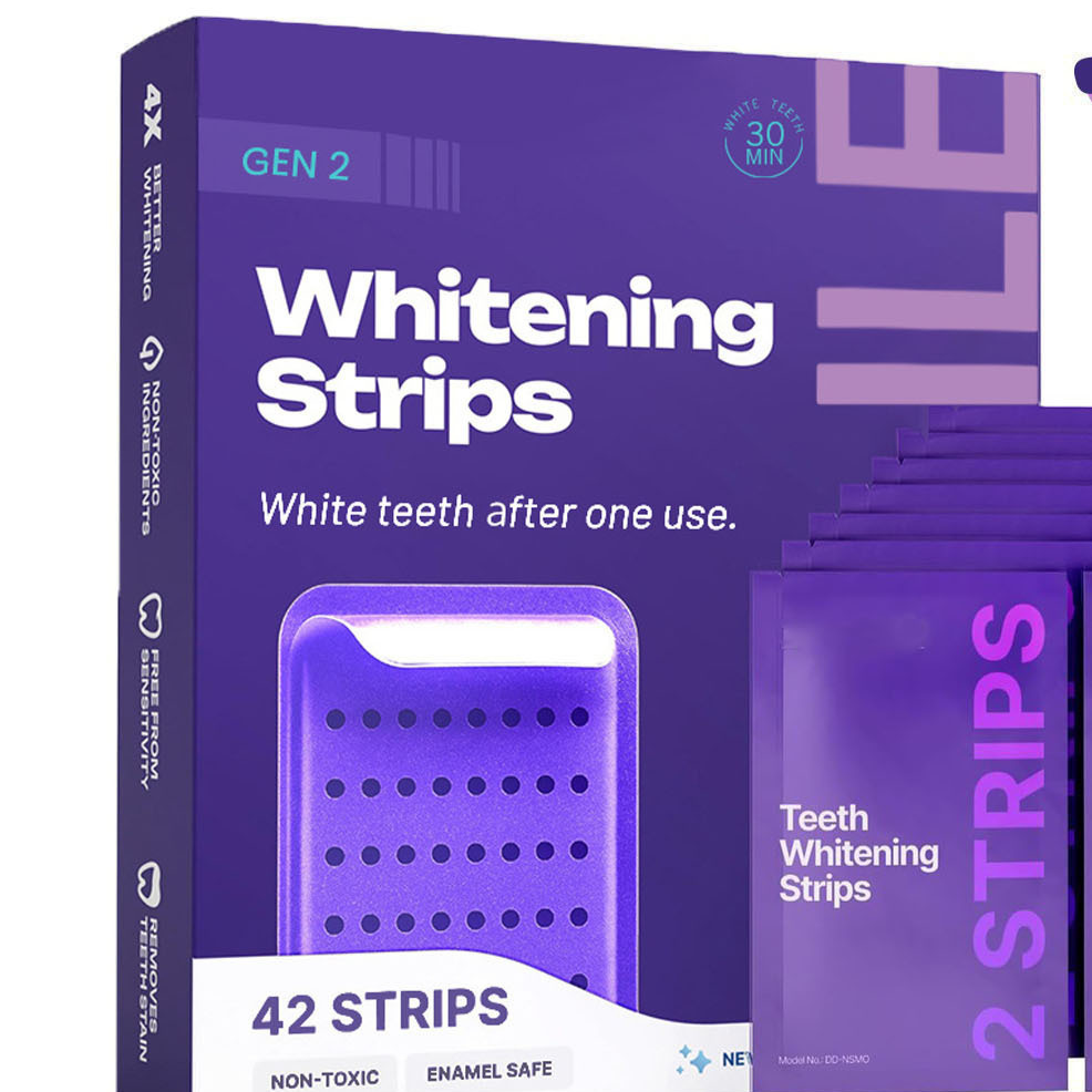 Purple Teeth Whitening Strips