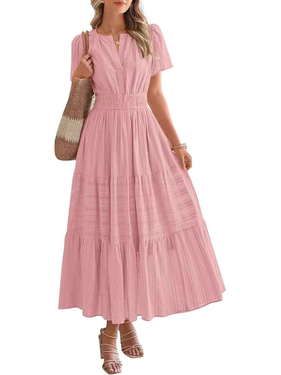 Puff-sleeve dress