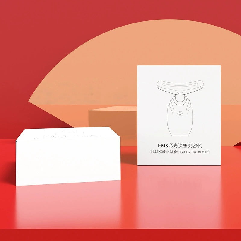 Red Light Facial and Neck Beauty Device with Ion Introduction