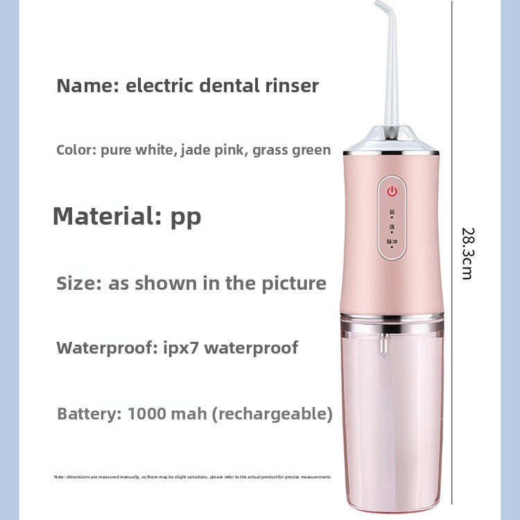 Portable Dental Cleaner Wholesale Electric Tooth Rinser to Remove Oral Odor Waterproof Teeth Beauty Device Orthodontic