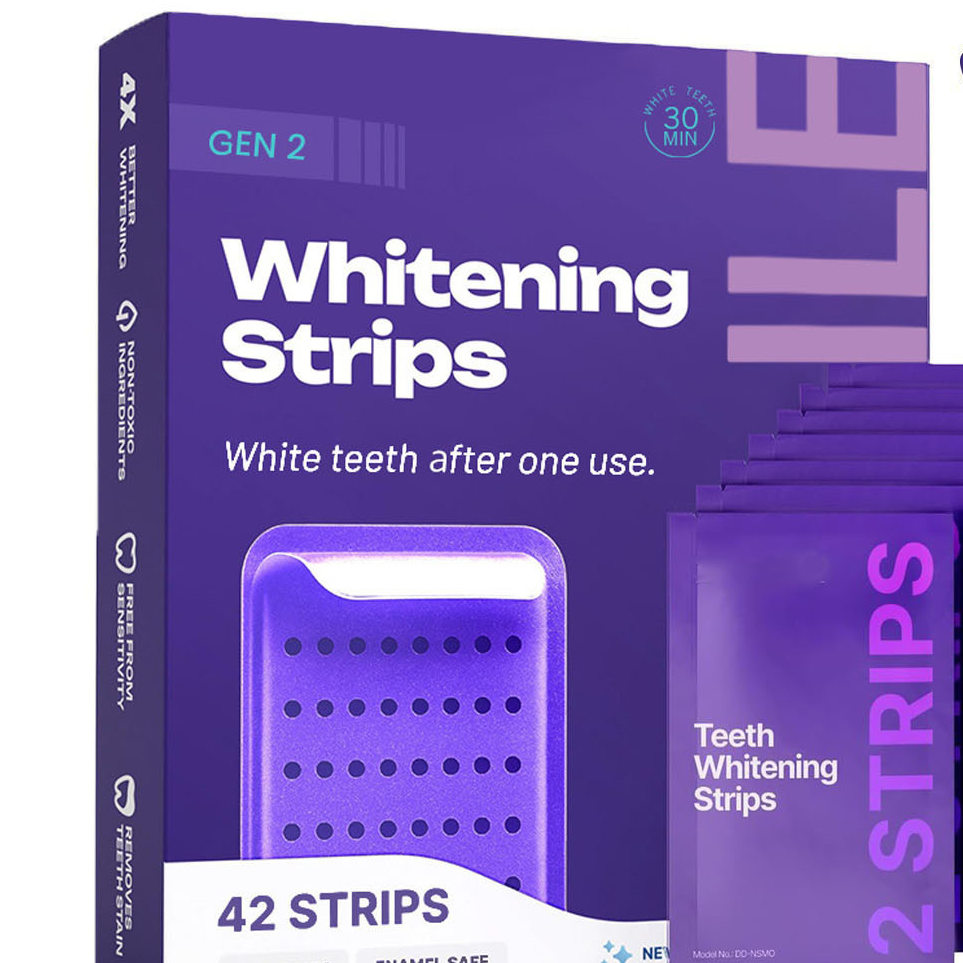 Purple Teeth Whitening Strips