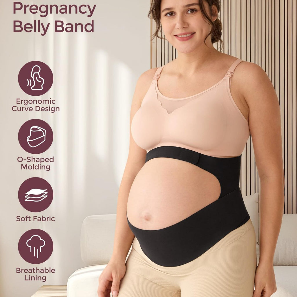 Prenatal abdominal support and lumbar brace