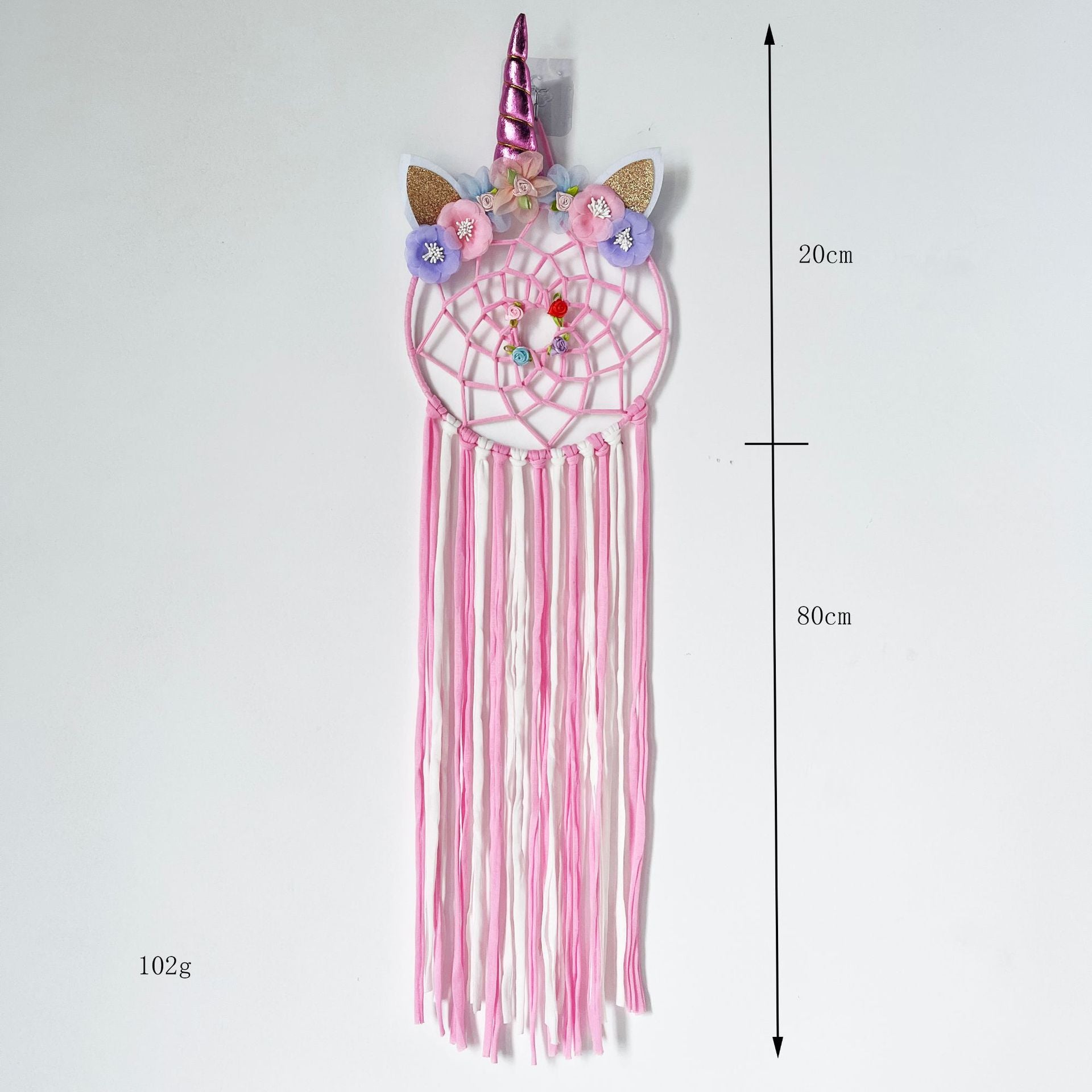 Unicorn Dream Catcher Feather Pendant