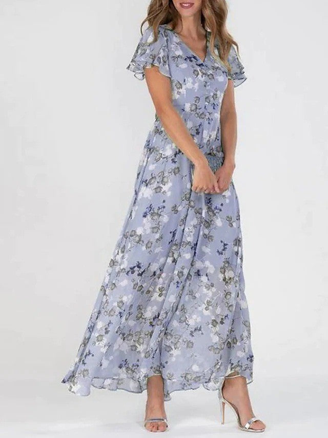 V-neck Fashion Tight Waist dress