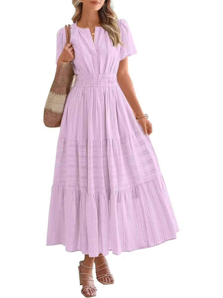 Puff-sleeve dress